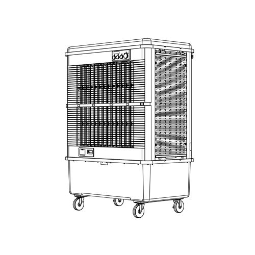 蒸發(fā)式冷風(fēng)機(jī)（工業(yè)用）雷豹MFC16000產(chǎn)品說明